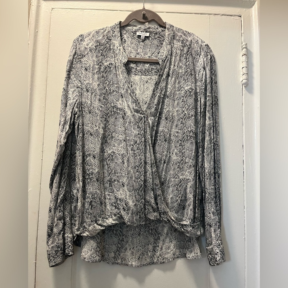 Splendid Faux Wrap Blouse